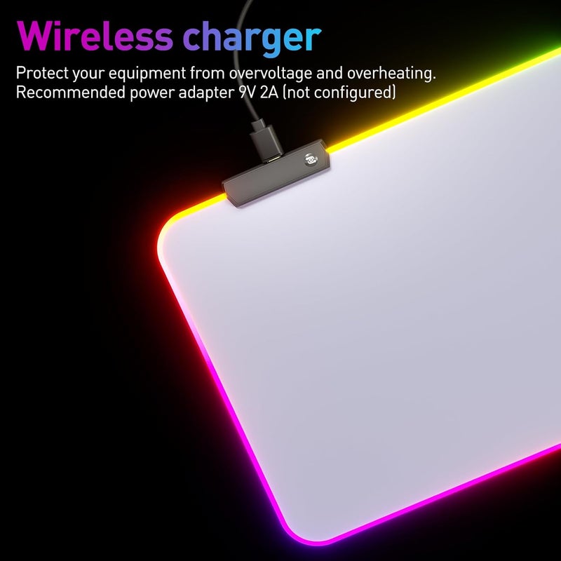 DR CATCH RGB Mousepad Led Mouse Pad, Large Mouse Pad,Led and Big Mouse mat(White) - Image 5