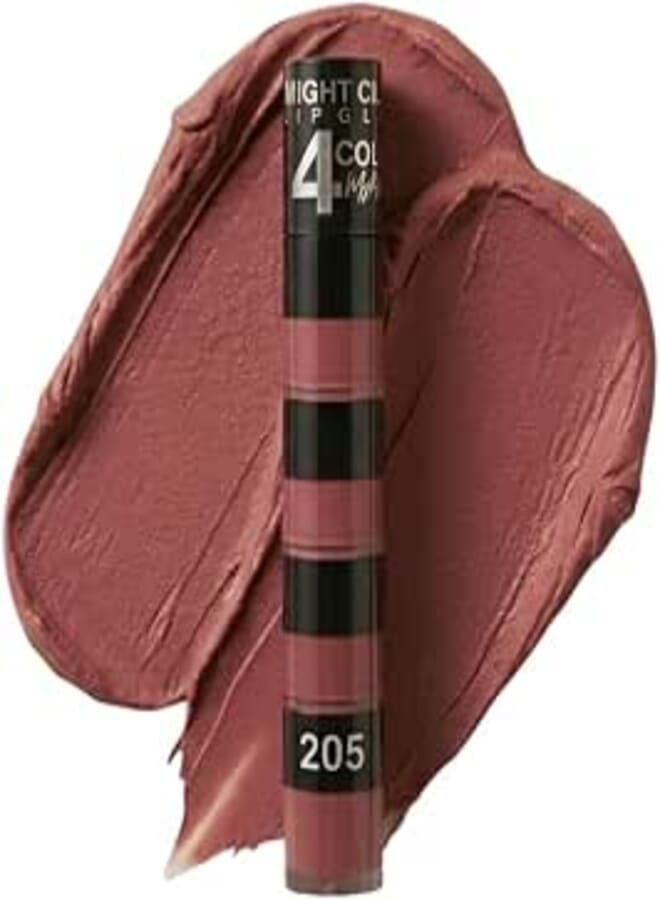 4IN1 Matte & Moist Lasting Lip Gloss – Long-Lasting Lip Color, Comfortable Matte Finish, Smooth & Lightweight Formula, Non-Sticky Wear (205)