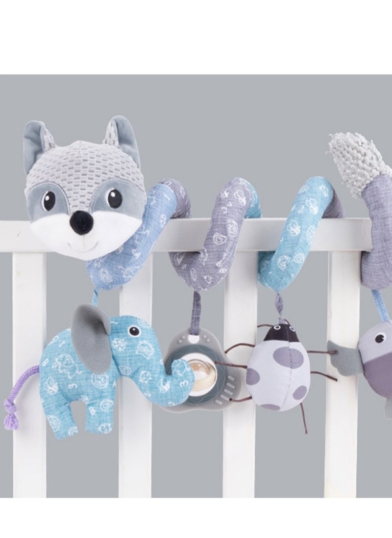Generic - Music pendant toy baby wind chime around bed soothing stroller plush pendant toy - Image 1
