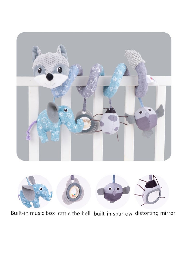 Generic - Music pendant toy baby wind chime around bed soothing stroller plush pendant toy - Image 1