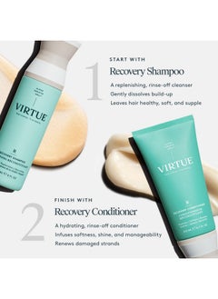 VIRTUE Virtue Recovery Sulfate Free Shampoo with Keratin and Baobab Seed Oil for Damaged Hair, Color Safe  - Image 4