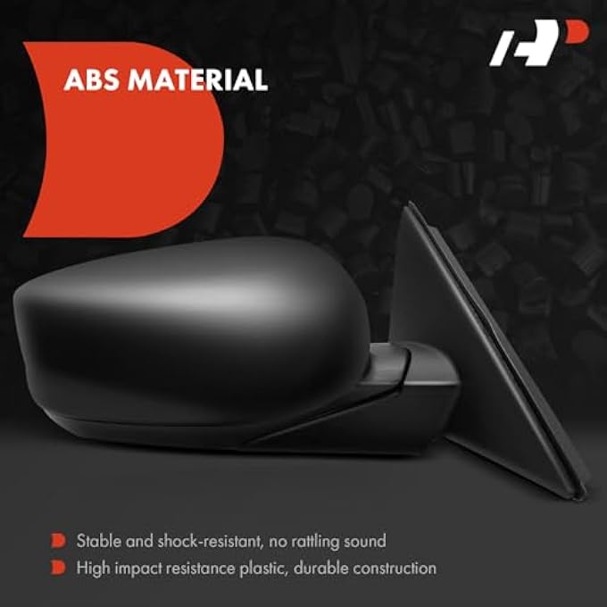 rayihni Passenger Side Power Door Mirror  Compatible With Honda Accord 2008 2009 2010 2011 2012  Heated Manual Folding Black Outside Rear View Mirror  Replace 76208Ta5A11 - Image 4