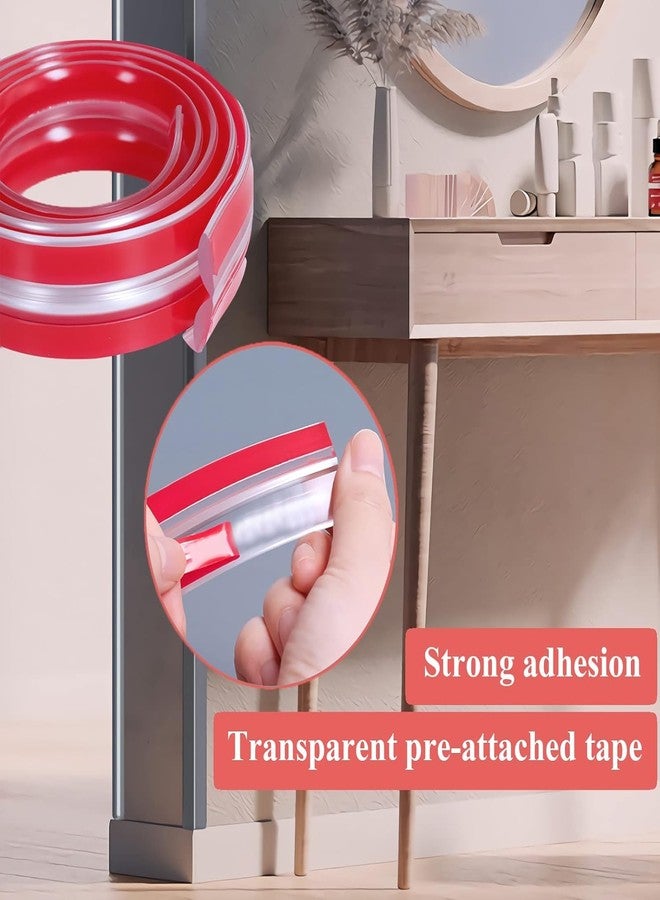 ENAHOLE Edge Protector for Sharp Edges (3 Meters) with 4 Corner Protector, Corner Protector for Baby, 3 Meter Edge Protector Tape with 4 Corner Protectors, Silicon, Transparent - Image 5