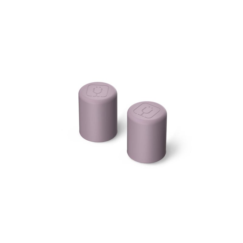 BrÃ¼Mate Magnetic Straw Caps | Silicone Straw Topper 2-pack | Dust & Dirt Resistant | Compatible with All Era and Resa Tumblers (Lilac Dusk) - Image 1