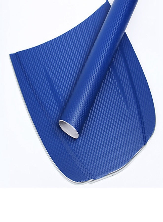 Carbon Fiber Style Wrapping Film 3D Thickened Car Exterior Decorative Protection Wrap Roll Stickers Decal Blue 1.52mx30cm - Image 2