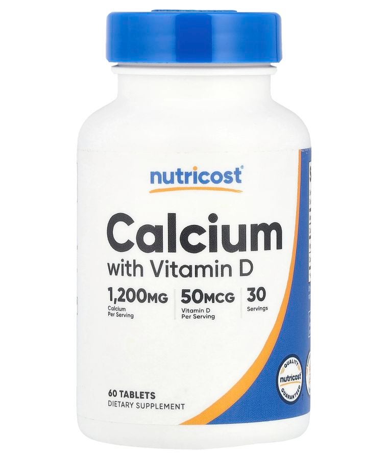 Nutricost Calcium with Vitamin D 60 Tablets