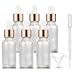 Furnido 6 Pack Essential Oil Dropper Bottle, Empty Liquid Container Holder With Glass Eye Dropper, Rose-Golden Caps Travel Perfume Cosmetic Container - Pipette & Funnel Included (15ml/0.5 Ounce) - Image 2