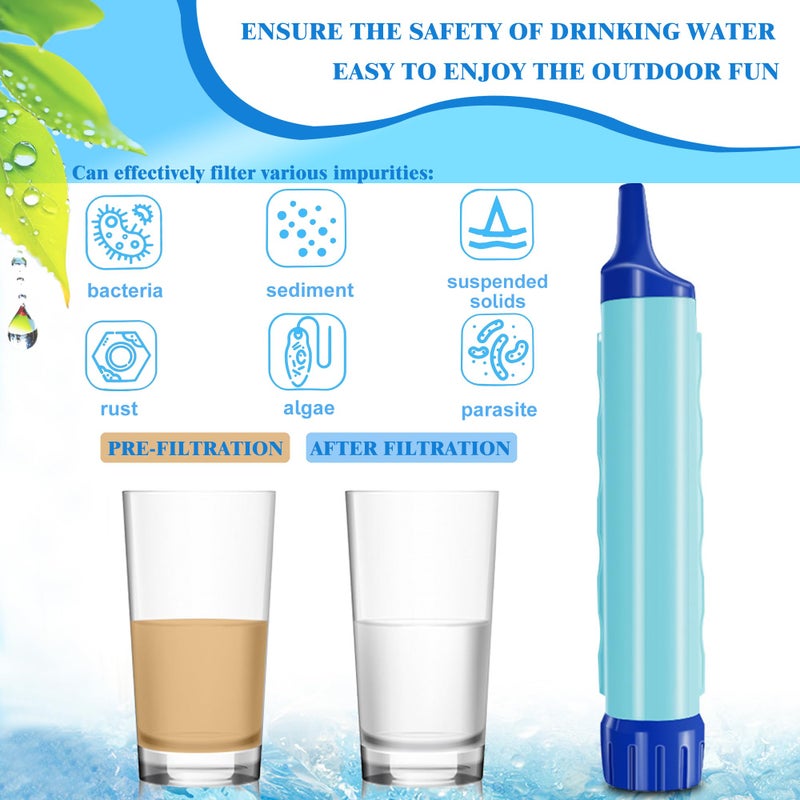 ShuRex Gravity Fed Water Filtration System with Adjustable Tree Strap, Gravity Bag with Filter Straw, Water Purifier Survival for Travel, Backpacking, and Emergency Preparedness (3L) - Image 5