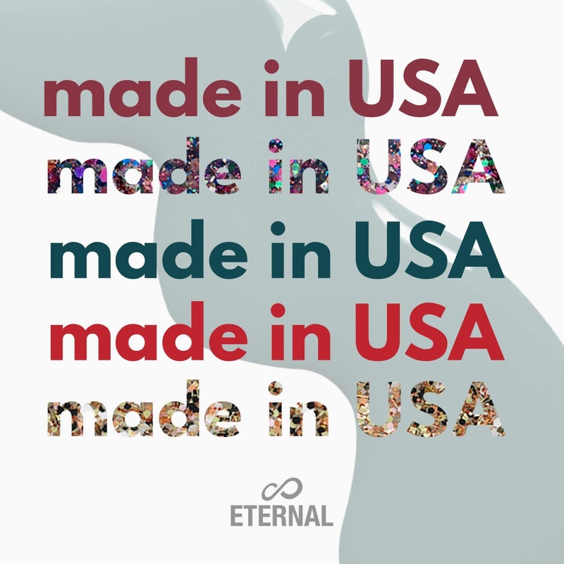 Eternal Glitter Nail Polish Set for Women (CHEERS) - Gold Nail Polish Set for Girls | Long Lasting & Quick Dry Nail Polish Kit for Home DIY Manicure & Pedicure | Made in USA, 13.5mL (Set of 5) - Image 3