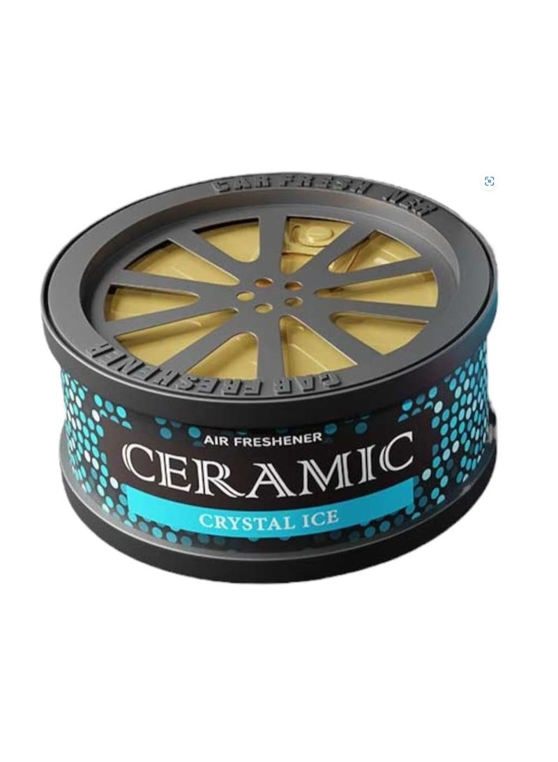 MEDORI Dolce Life Ceramic Car Air Freshener, Crystal Ice, 60g Jar (Hard Chalk) Pack of 2 - Image 3