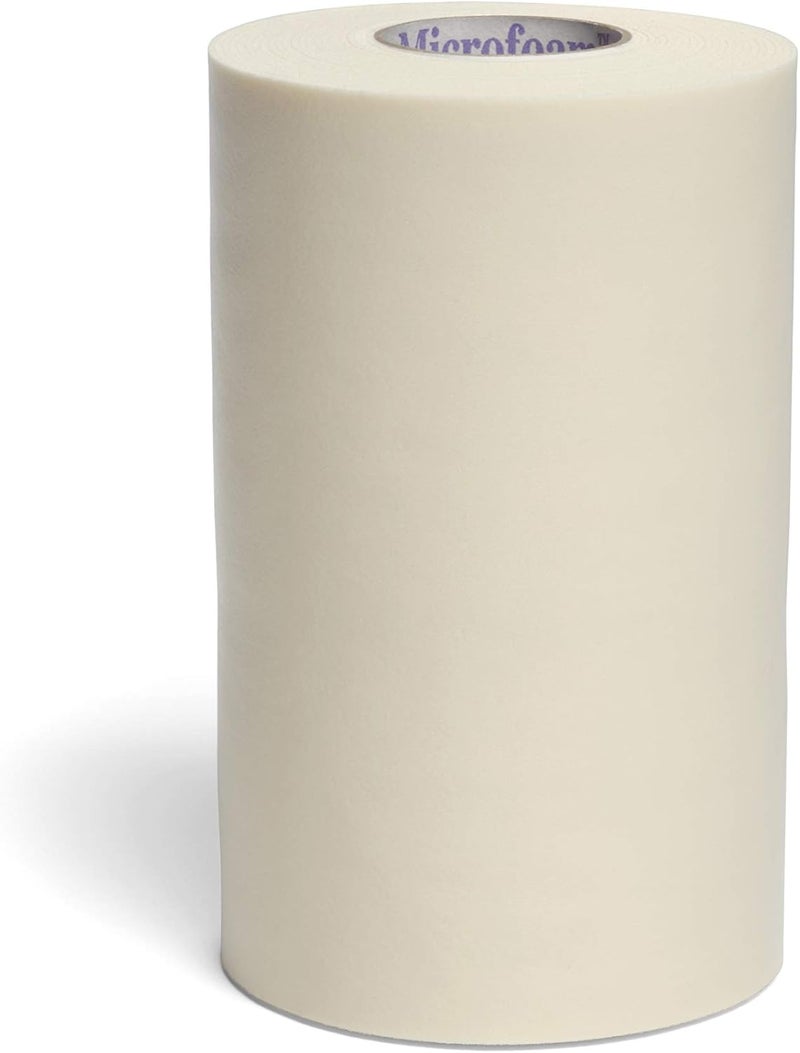 3M Microfoam Surgical Tape 4" x 5.5 Yards - Hypoallergenic Foam Tape for Medical Use - Image 1