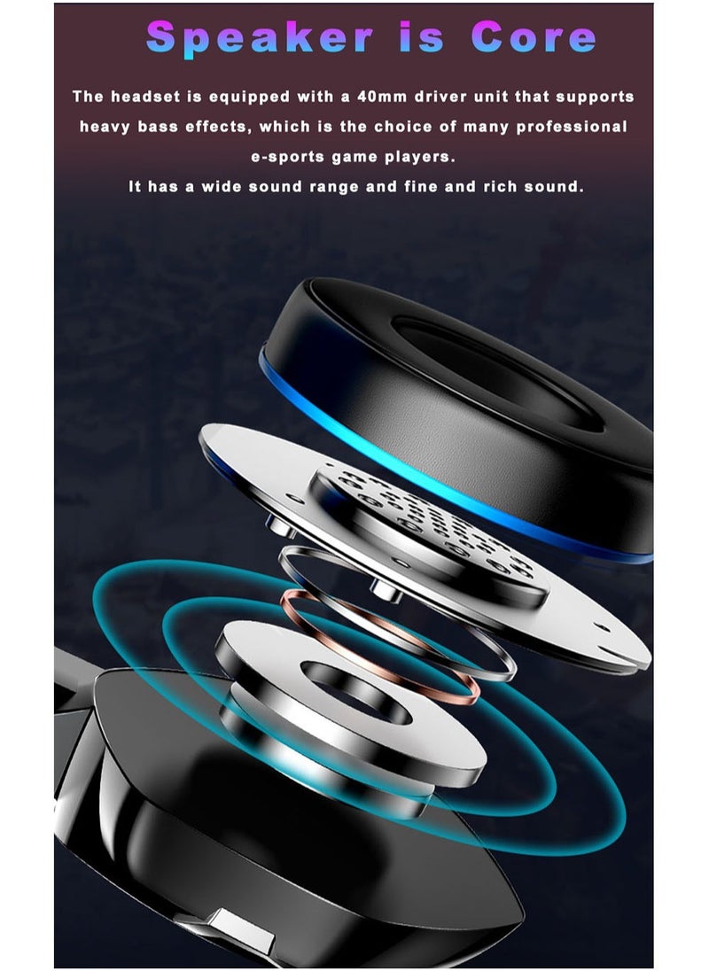 Motospeed - Motospeed G750 RGB Wired Black-Red Gaming Headphone - Image 1