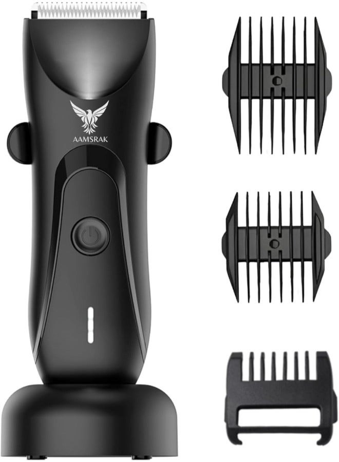 AAMSRAK Multi-Functional Rechargeable Grooming Hair Trimmer - Ceramic Blade | LED Spotlight | Cordless & Waterproof | Professional-Grade Clipper - Image 1