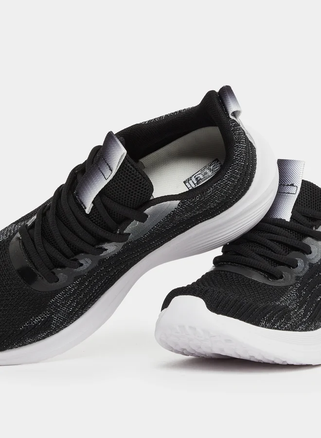 Styli Styli Textured Mesh Lace Up Sneakers