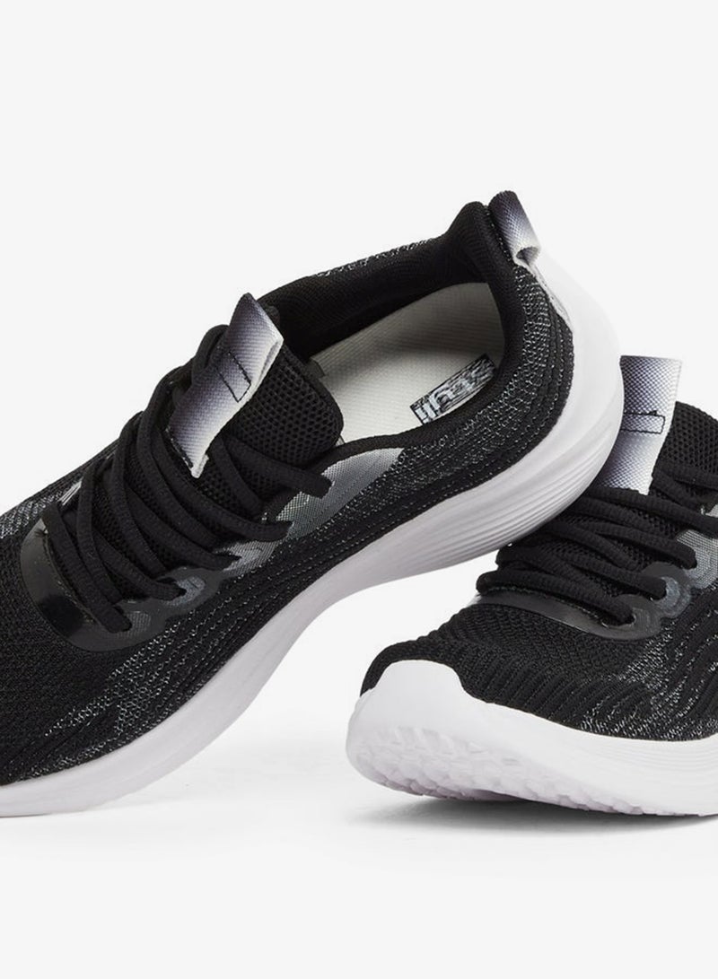 Styli Textured Mesh Lace Up Sneakers - Image 3