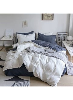 llwoo King Size Bedsheet Duvet Cover 6pcs, 100% Natural Cotton Bedding Set Comfortable and Cozy Duvet Cover with 4 Pillow Covers  - Image 1