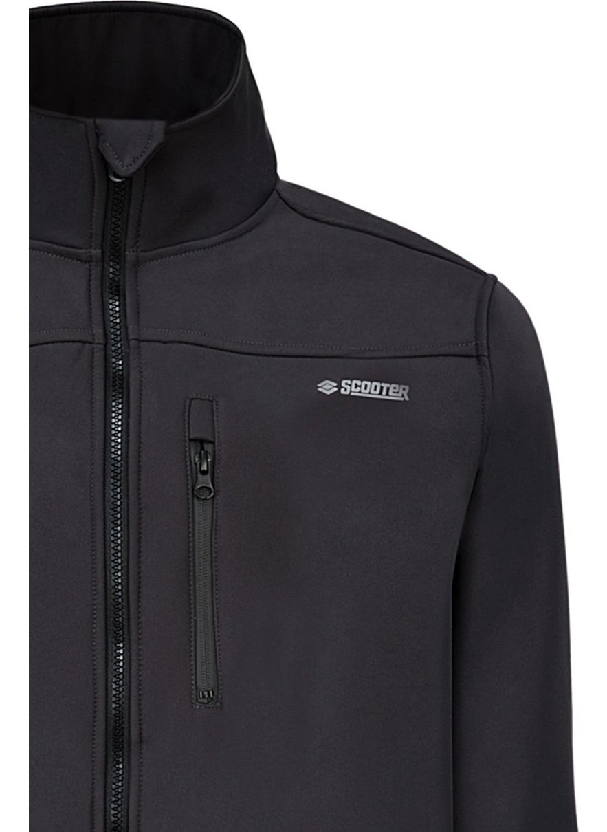Scooter  Softshell Collared Coat Anthracite Men's Coat M1802TA  - Image 3