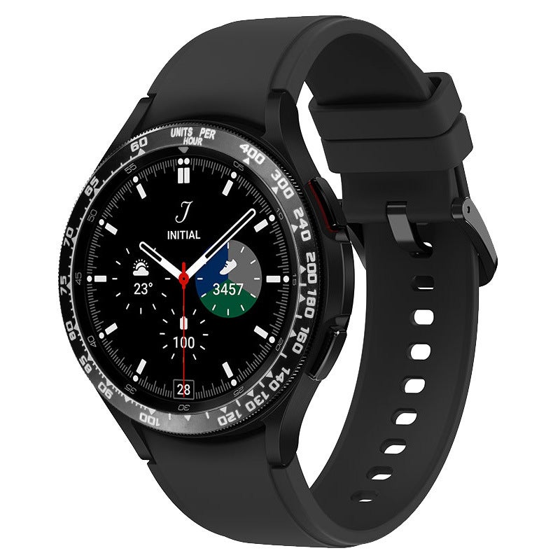 For Samsung Galaxy Watch7/6/5 Metal Bezel Water Ghost Time Speed Scale Ring Protection Ring 42/ - Image 3