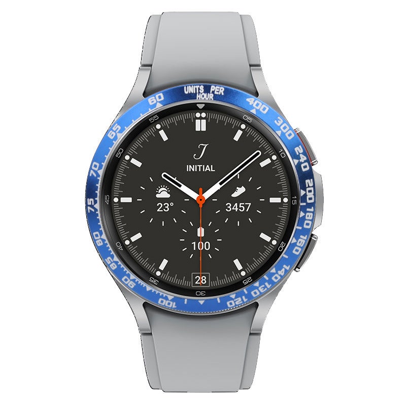 For Samsung Galaxy Watch7/6/5 Metal Bezel Water Ghost Time Speed Scale Ring Protection Ring 42/ - Image 5