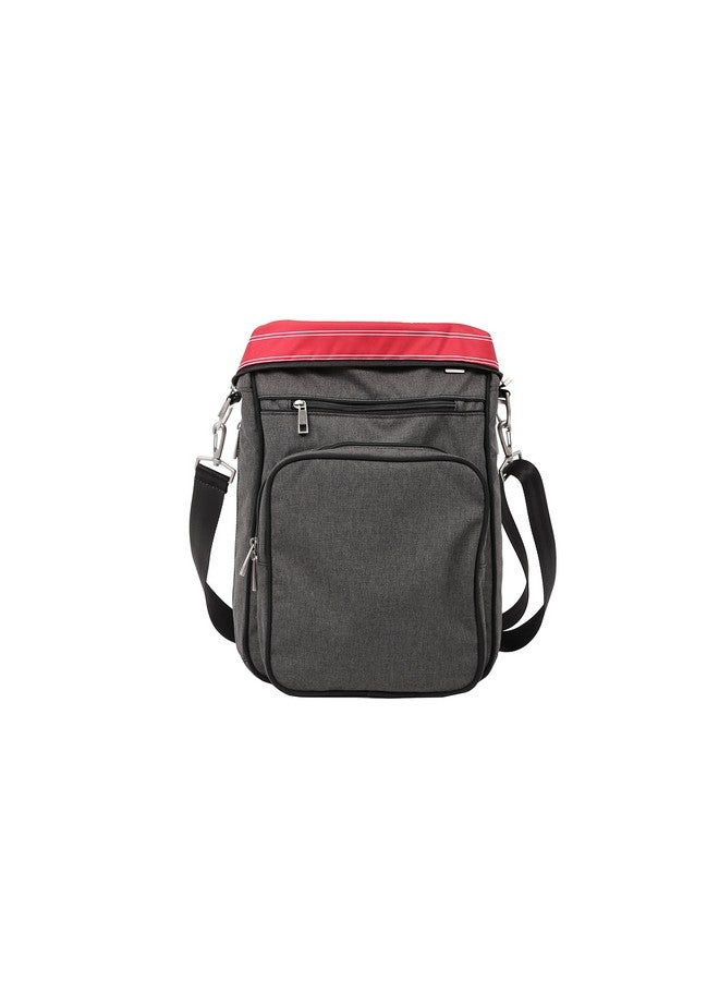 JuJuBe JuJuBe Helix Multi-Functional Crossbody Messenger/Diaper Dad Bag, Onyx Collection - Chrome - Image 4
