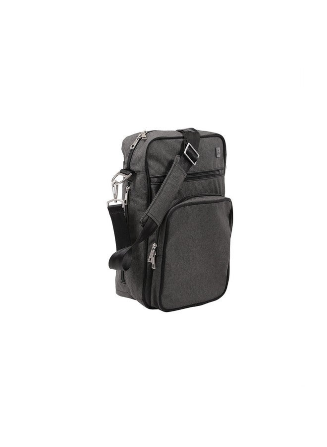 JuJuBe JuJuBe Helix Multi-Functional Crossbody Messenger/Diaper Dad Bag, Onyx Collection - Chrome - Image 3