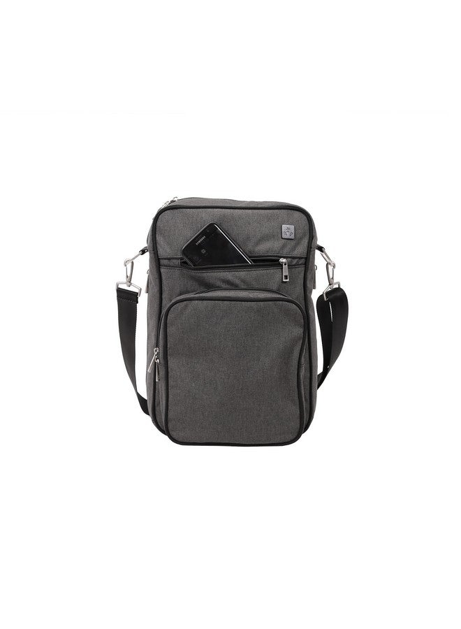 JuJuBe JuJuBe Helix Multi-Functional Crossbody Messenger/Diaper Dad Bag, Onyx Collection - Chrome - Image 2