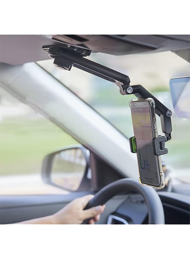 S-TOP Car Sun Visor Phone Holder, 2 Pc, Adjustable & Secure Mount, Hands-Free Navigation & Call Support, Easy Clip-On Installation 10500020 - Image 1