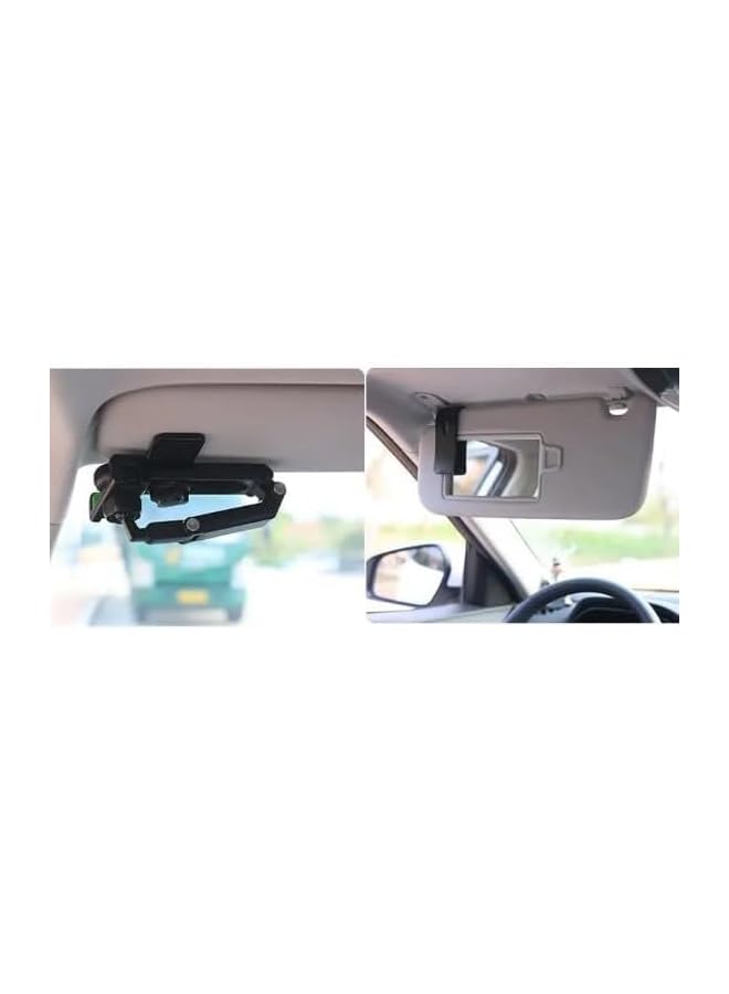 S-TOP Car Sun Visor Phone Holder, 2 Pc, Adjustable & Secure Mount, Hands-Free Navigation & Call Support, Easy Clip-On Installation 10500020 - Image 2