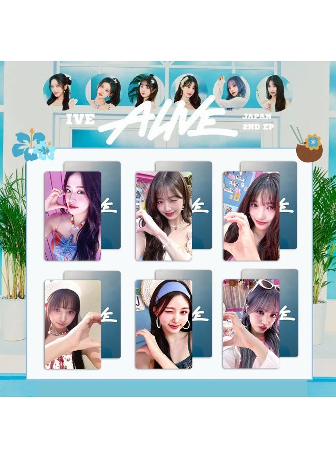 NIBEMINENT 6 Pcs Kpop IVE ALIVE OSAKA Lomo Cards Card For Fans Collection Gifts - Image 1