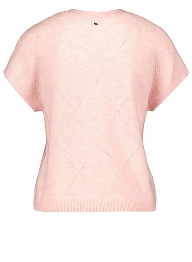 GERRY WEBER Fluffy short sleeve jumper with openwork details  - Image 2