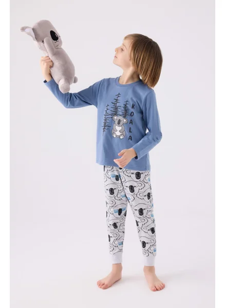 روليبولي Boy Blue Long Sleeve Pajama Set
