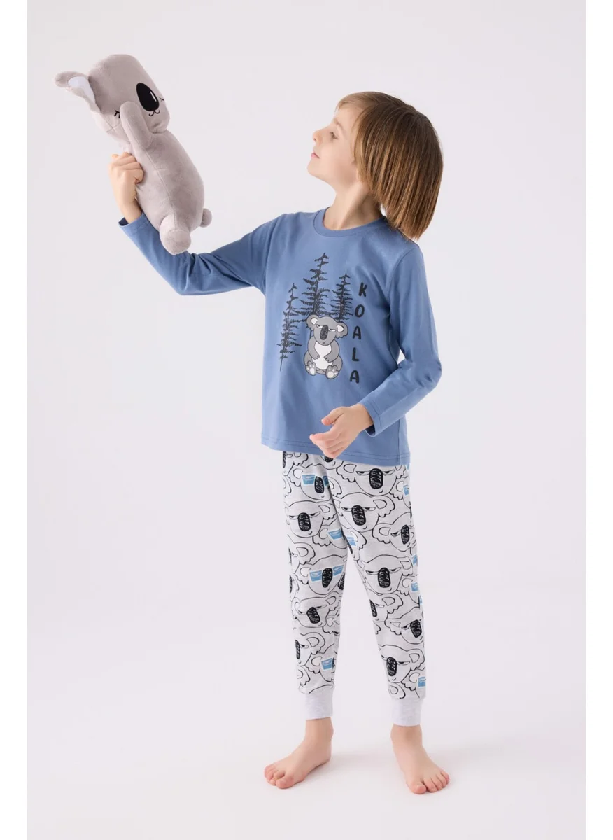 روليبولي Boy Blue Long Sleeve Pajama Set