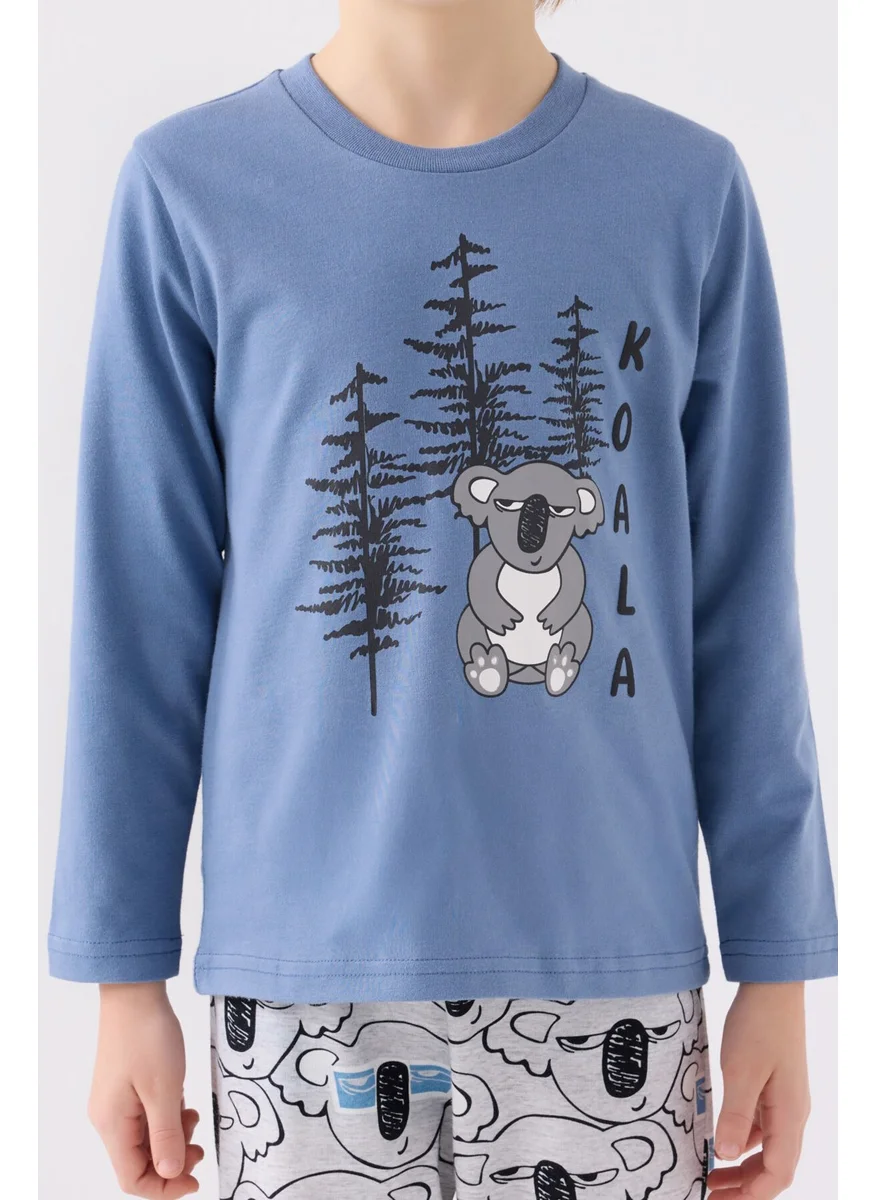 روليبولي Boy Blue Long Sleeve Pajama Set