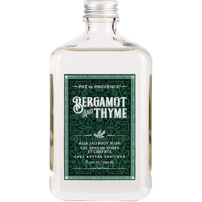Pre De Provence Bergamot & Thyme Men's Fragrance Collection, Hair & Body Wash, 250 ML - Image 1