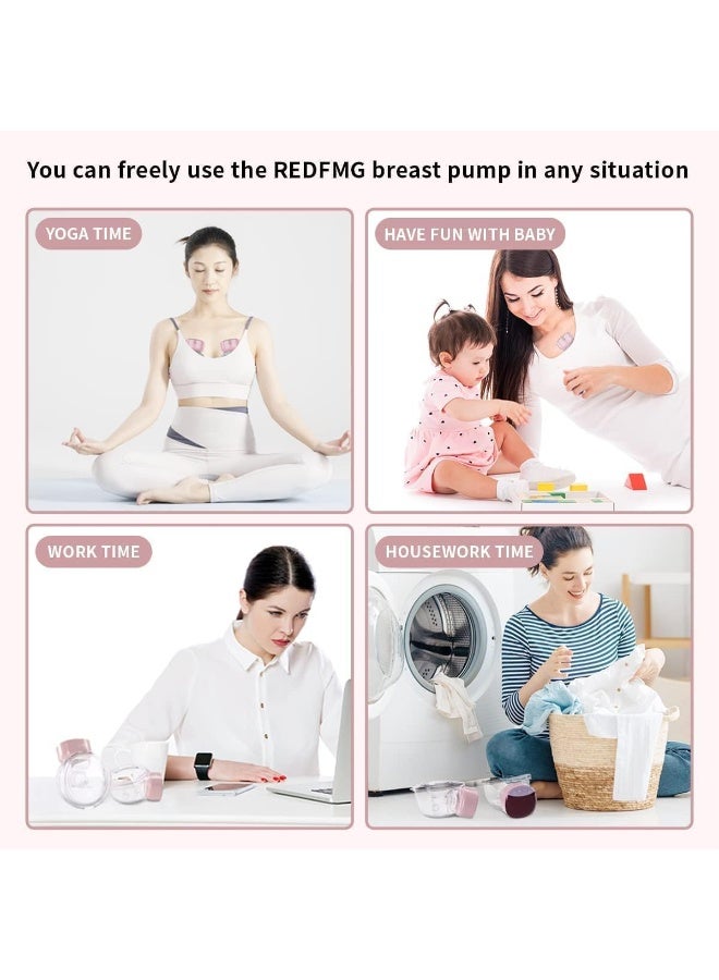 KASTWAVE Wearable Breast Pump Hands Free, Wearable Breast Pump Portable Hands Free, Wearable Pumps for Breastfeeding,3 Modes 9 Levels of Comfortable Suction(2 Pcs) - Image 4