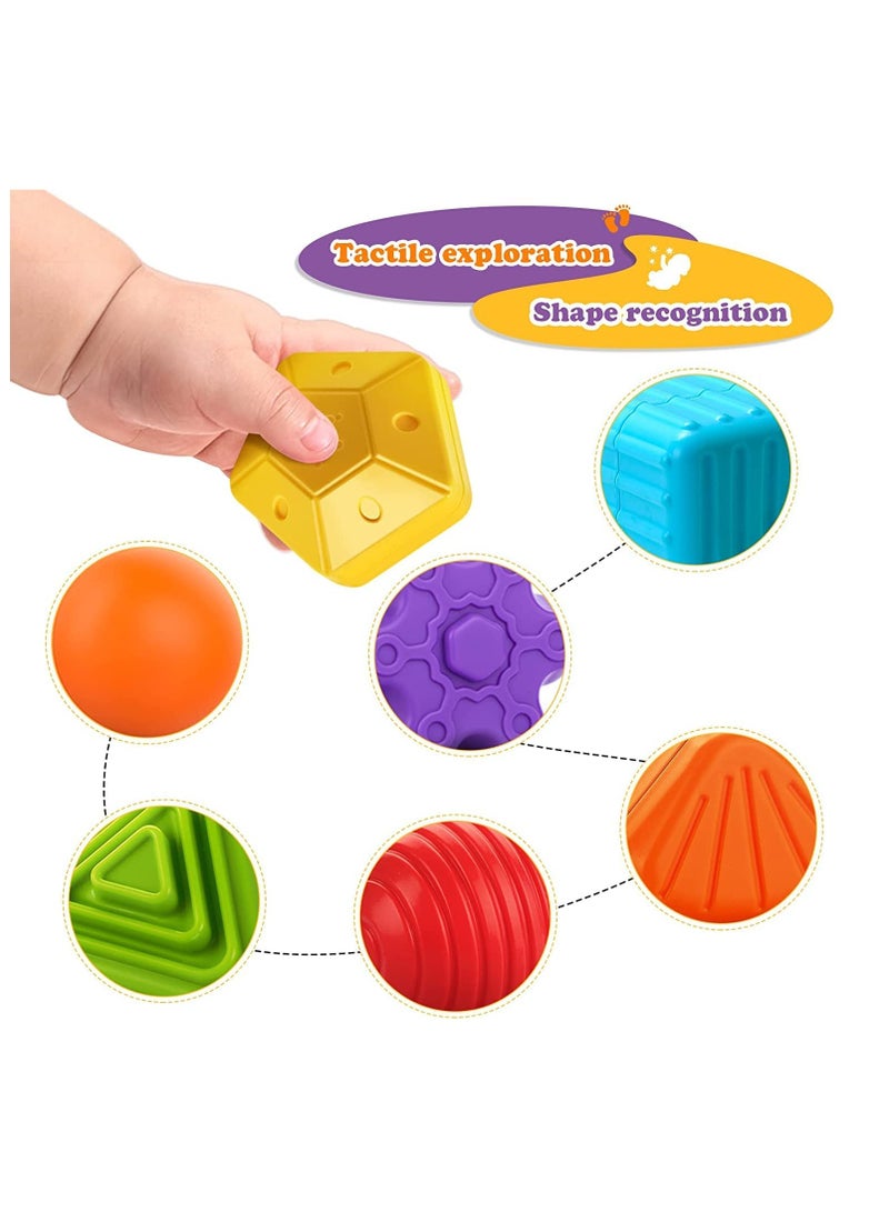 REBEKA Montessori Toys for Baby & Toddler Sorter Toy Colorful Cube and Multi Sensory Shape, Toddler Developmental Learning Toys for Birthday Gifts, Baby Toys 6 Months to 3 Years - Image 3