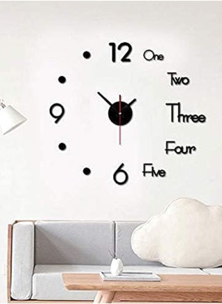 Hometaste Modern Frameless 3D Diy Wall Clock Kit - Enhance Your Living Space With Style And Functionality (Black, Style_ 3) - pzsku/Z341AC87F437249F83C64Z/45/_/1726723337/ee165917-ddfa-4a4c-80a6-a3aac7fab0c8