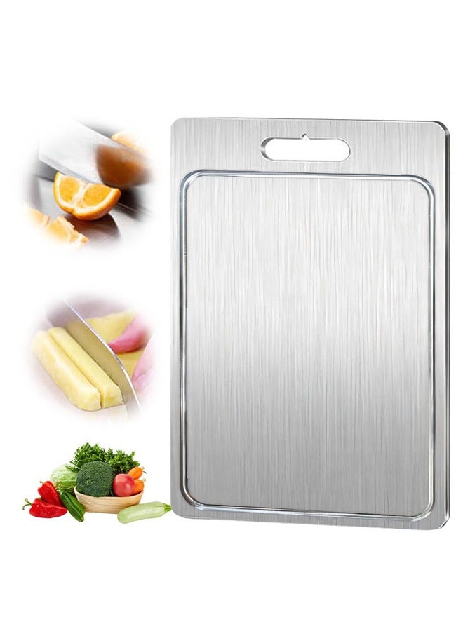 شو وو لوح تقطيع من التيتانيوم، لوح تقطيع للمطبخ، لوح مزدوج الجوانب من التيتانيوم صالح للطعام لتقطيع اللحوم والفواكه والخضروات - Image 1