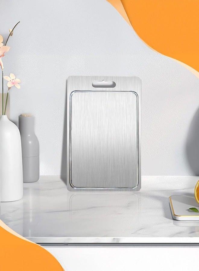 شو وو لوح تقطيع من التيتانيوم، لوح تقطيع للمطبخ، لوح مزدوج الجوانب من التيتانيوم صالح للطعام لتقطيع اللحوم والفواكه والخضروات - Image 4