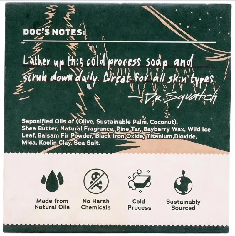 Dr. Squatch SOAP BAR SNOWY PINE TAR - Image 3