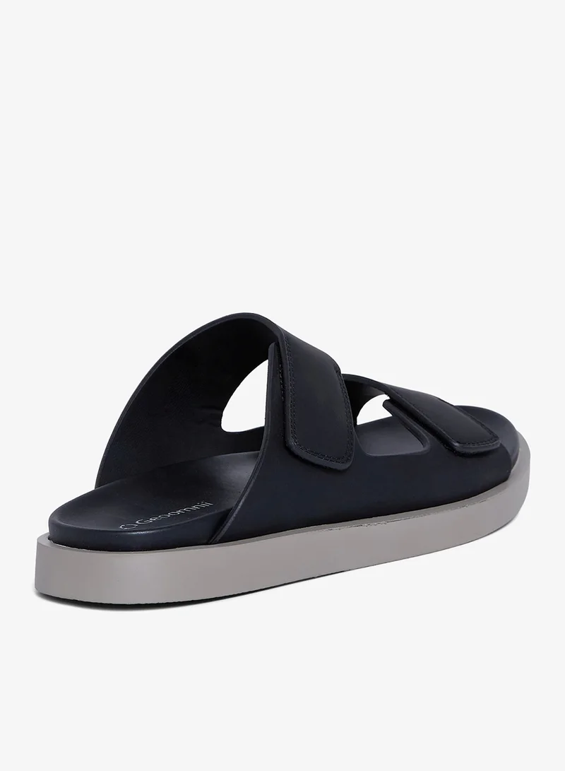 Geoomnii BLACK Geoomnii Men’s Arabic Sandals – Comfortable Casual Leather Slide Sandals for Everyday Wear for Men | Best Price UAE