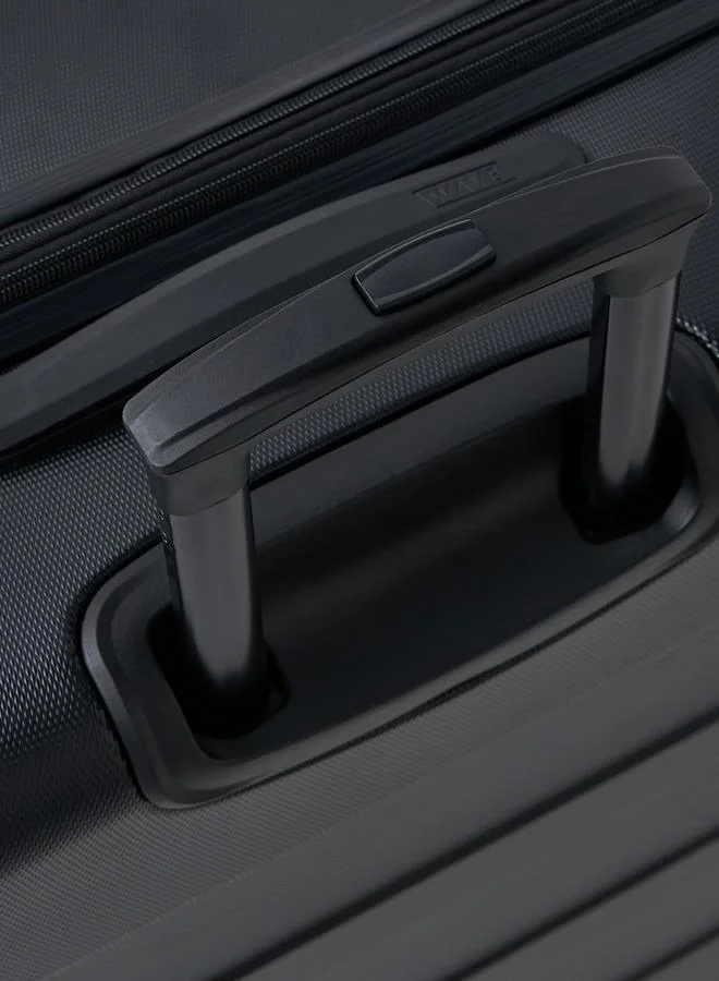 Wave BLACK Textured Hardcase Trolley Bag With Retractable Handle - Set Of 4  | Best Price UAE