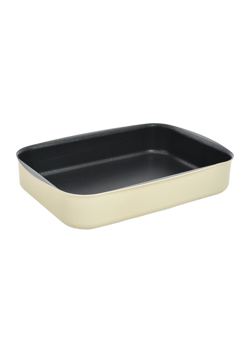 lines 19 Piece Lines Turkish Granite Cookware Set – Pots 18/20/24/28 CM + Fry Pan 26 CM + Wok 28 CM + Saucepan 16 CM + 34.5 CM Oven Tray + 4 Coffee Pots with Stand – Stainless Steel Lid – 7 Colors, cream color - Image 5
