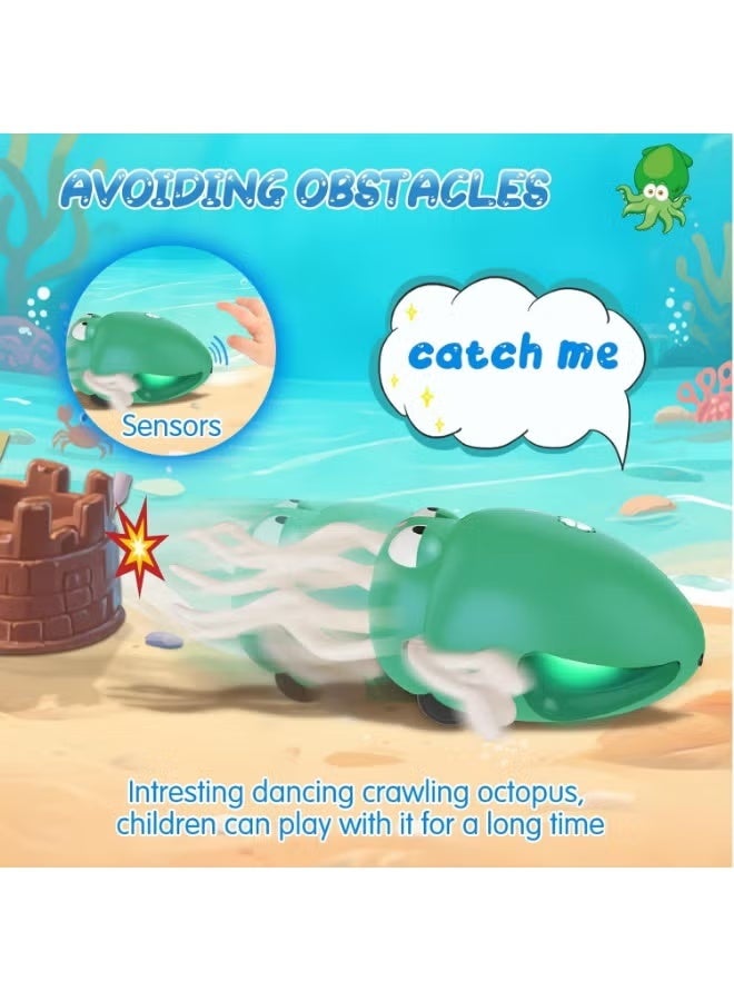 Dancing Octopus Toy for Boys and Girls Aged 1, 2, 3, 4, and 5 Years; Electric Octopus Toys for Children Aged 12-18 Months; Walking Dancing Squid Toy for Toddlers; First Birthday Gifts for Children - Image 3