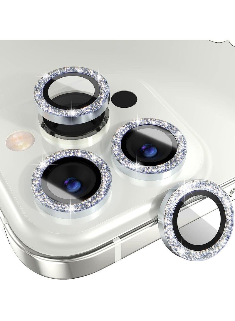 لينس استرس لحماية الكاميرا واعطائها تصميم جذاب وعصري لايفون 14 برو و 14 برو ماكس - فضي IPhone 14 Pro Max / 14 Pro - Image 1