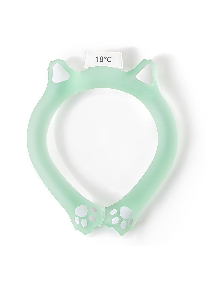 Generic Summer Cooling Neck Ring Outdoor Sports Ice Neck Ring Halter Ice Circle Pcm Material Cooling Circle Green 18 ° 