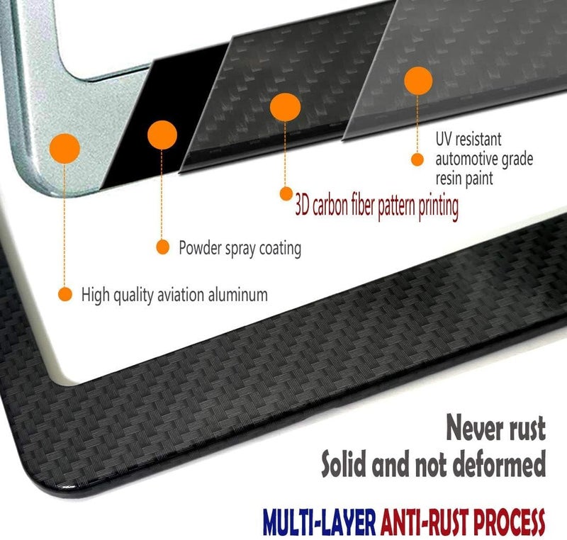 BGGTMO License Plate Frame Carbon Fiber - Image 5