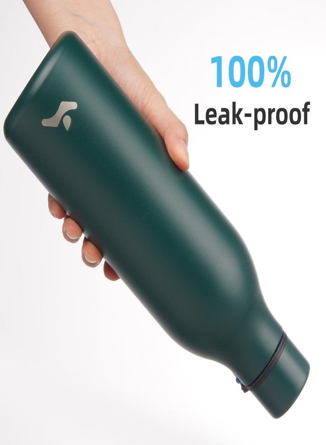 Konokyo Insulated Water Bottle with Strap,25oz Double Wall Stainless Steel Vacuum Bottles Metal Water Flask,Army green - Image 5