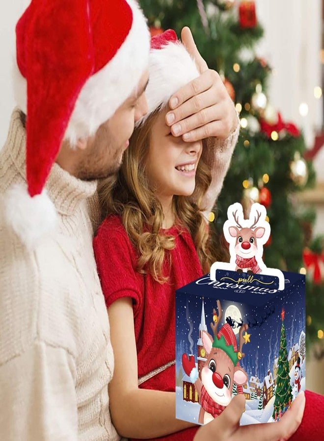 Apear1 4 Pack Christmas Money Box for Cash Gift Pull, Surprise Money Holder Cash Gift with 120 Pcs Transparent Bags, DIY Christmas Party Gifts for Kids Adults (4 Pcs) - Image 3