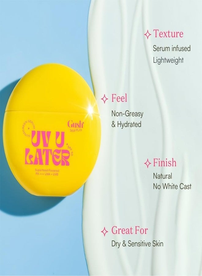 Gush Beauty Invisible 2 in 1 Sunscreen and Moisturiser for All Skin Types | SPF 50 with Broad Spectrum UVA/UVB Protection | Fast Absorbing, No White Cast | For Women and Men | 50ml - Image 3